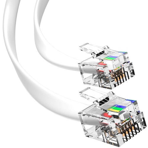 30ft white rj11 6p4c - rj11,